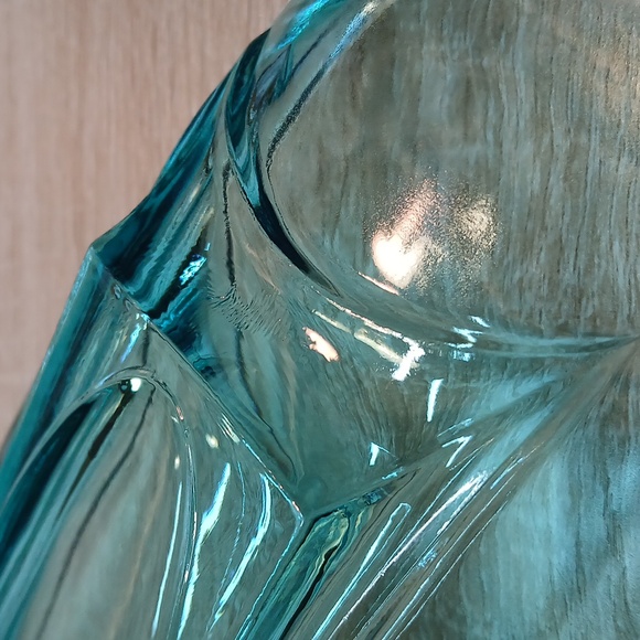 Vintage Blue Atlas Glass Relish Dish - Picture 10 of 14